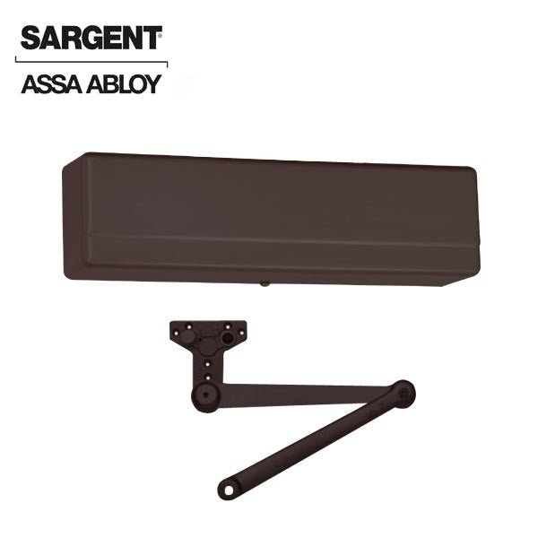 Sargent 1431 Series Surface Mechanical Closer Heavy Duty Parallel Arm with Positive Stop Dark Oxidized Satin SRG-1431-PS-10BE